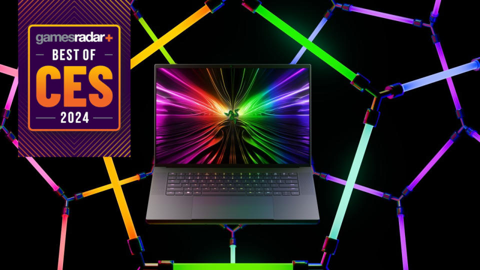 Razer Blade 16 with best of CES banner