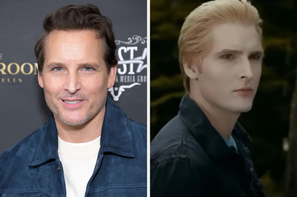 Peter Facinelli in real life and as Carlisle