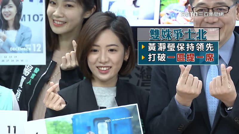 士林北投選區擬參選人黃瀞瑩與陳思宇零互動。