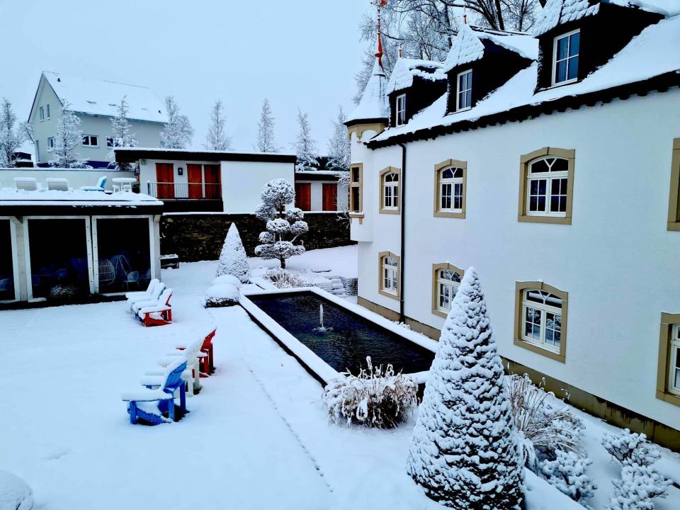 snowy castle hotel luxembourg