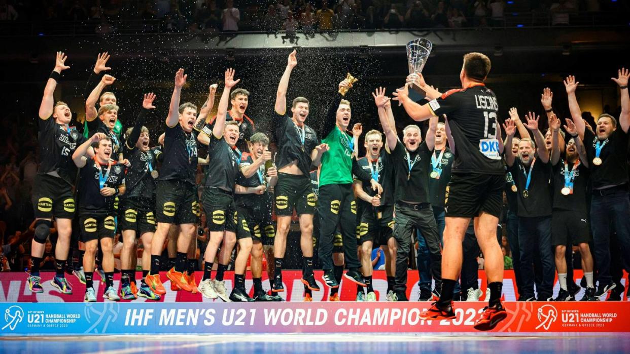 Handball-Weltmeister mit Ehrung