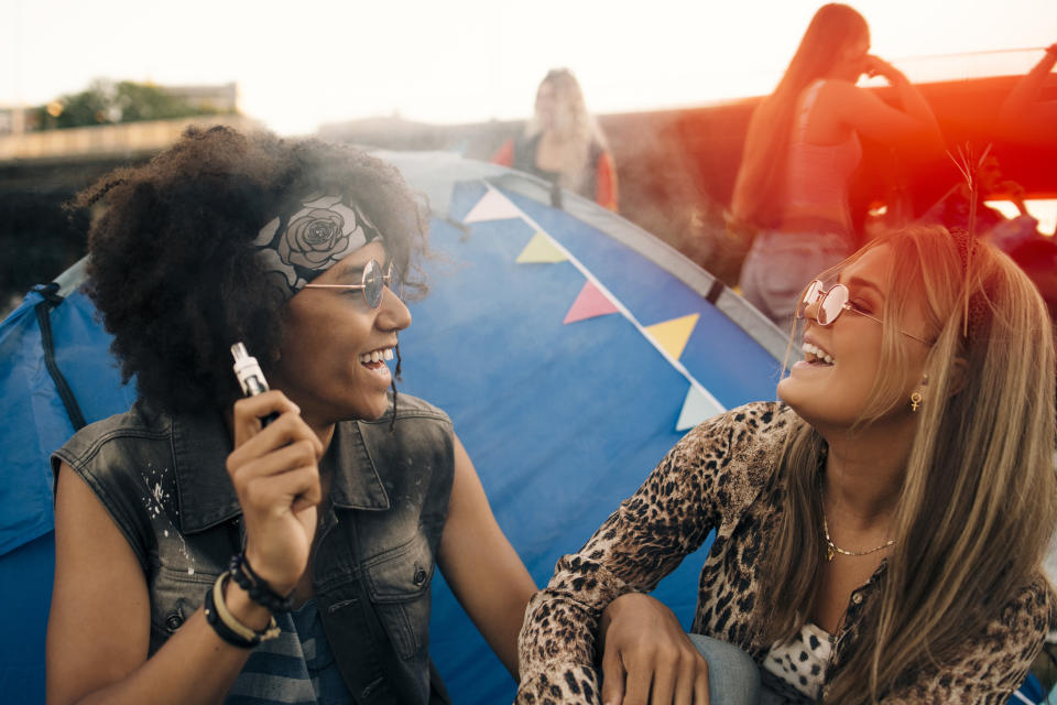 Festival-goers are being warned about the dangers of vape spiking. (Getty Images)