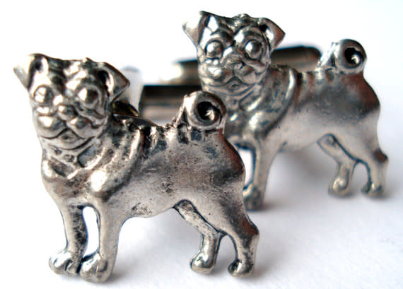 Pug Cuff Links