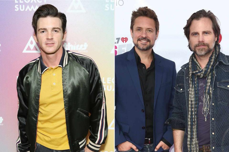 <p>Michael Tran/Getty, Tommaso Boddi/Getty</p> Drake Bell; Will Friedle and Rider Strong