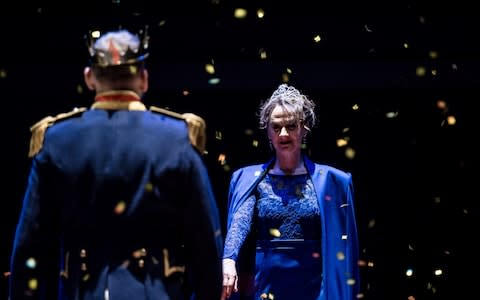 Niam Cusack and Christopher Eccleston in the RSC's Macbeth - Credit: Richard Davenport/The Other Richard