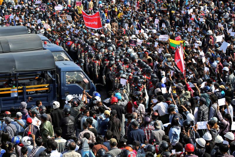 FILE PHOTO: Protest against the military coup in Myanmar