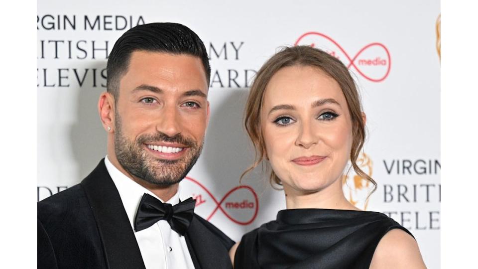 Giovanni Pernice and Rose Ayling-Ellis on red carpet