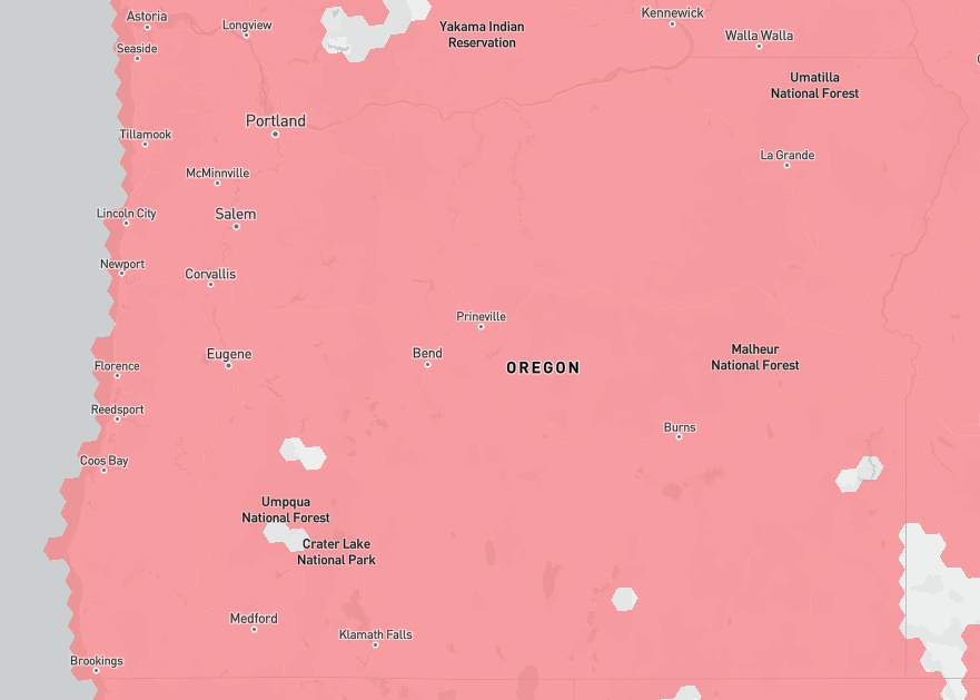 Verizon’s 4G LTE coverage (Map: FCC)