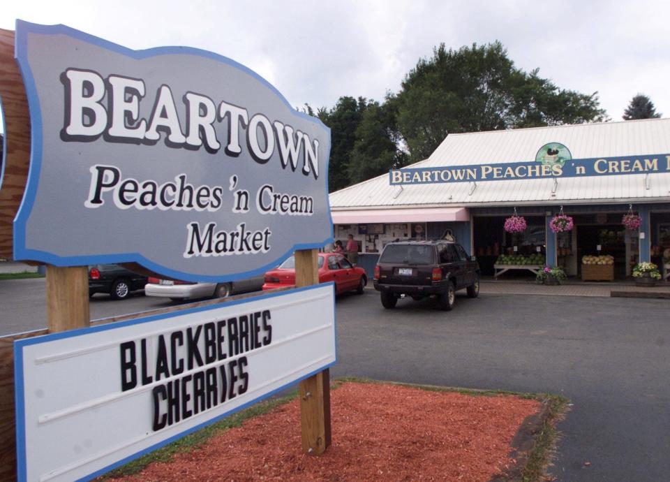 Beartown Peaches 'n Cream Market, pictured in 2004, is located at 5 Beartown Road in Painted Post.