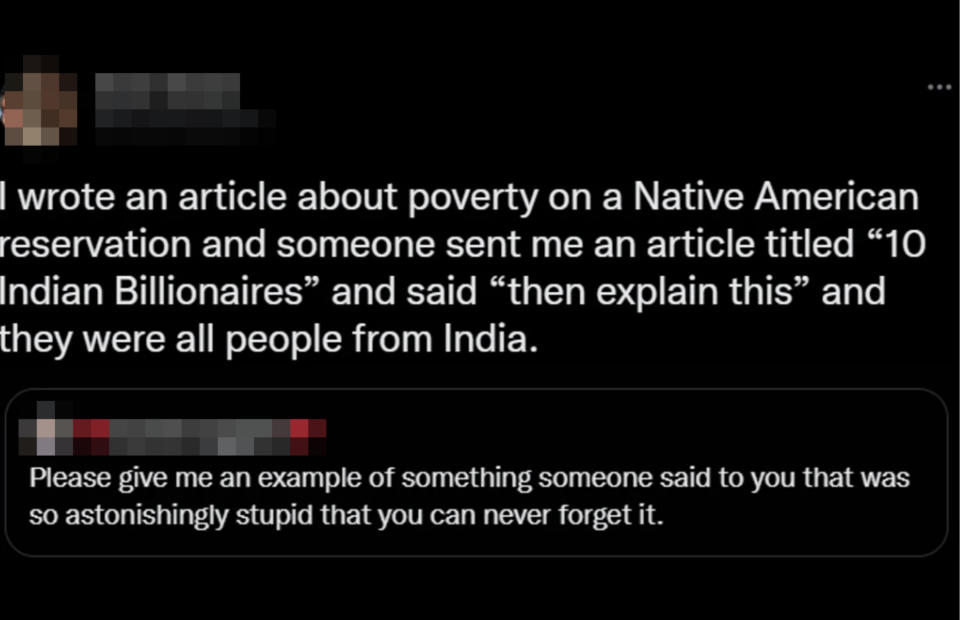 "and they were all people from India."