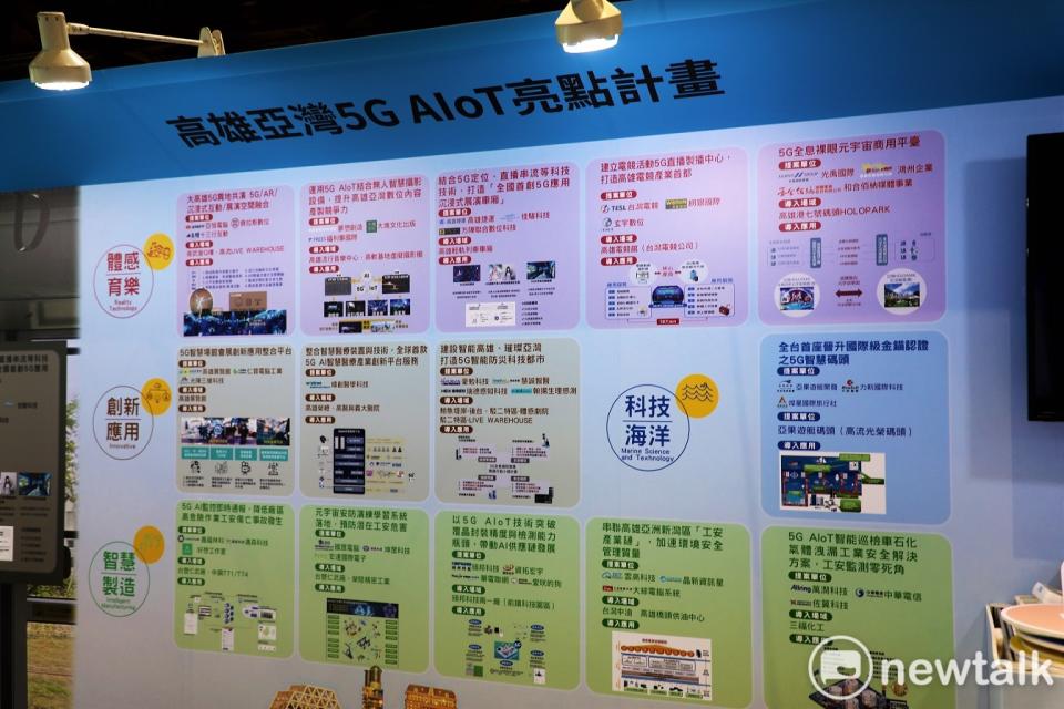 經濟部工業局配合中央推動5G AIoT產業化，以高雄亞洲新灣區作為據點，透過政策工具積極輔導台廠企業，結合高雄在地特色產業特色，本年度選定14案亮點計畫   圖：蔡幸秀/攝