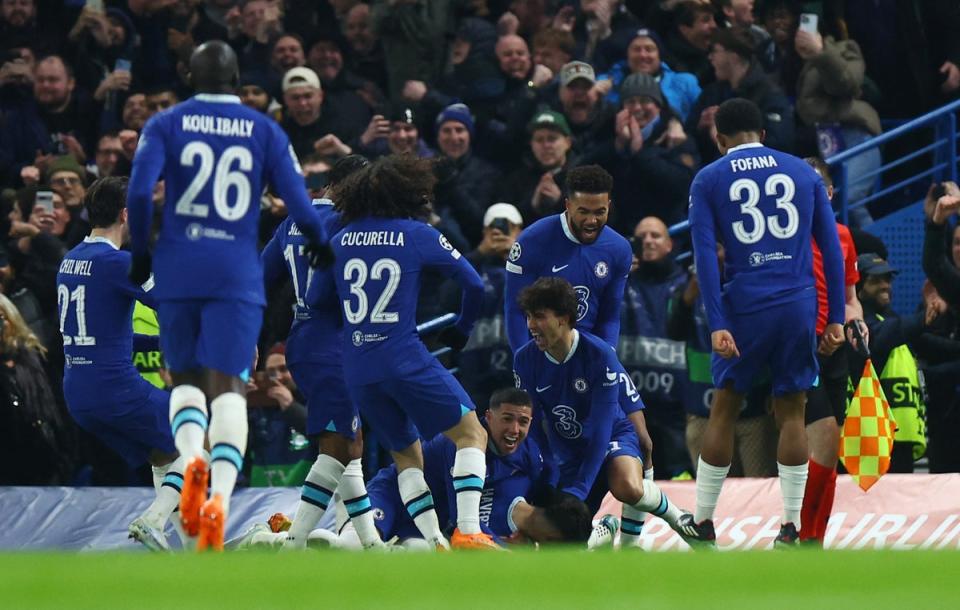 Chelsea came from behind in the tie to seal a place in the Champions League quarter finals  (REUTERS)