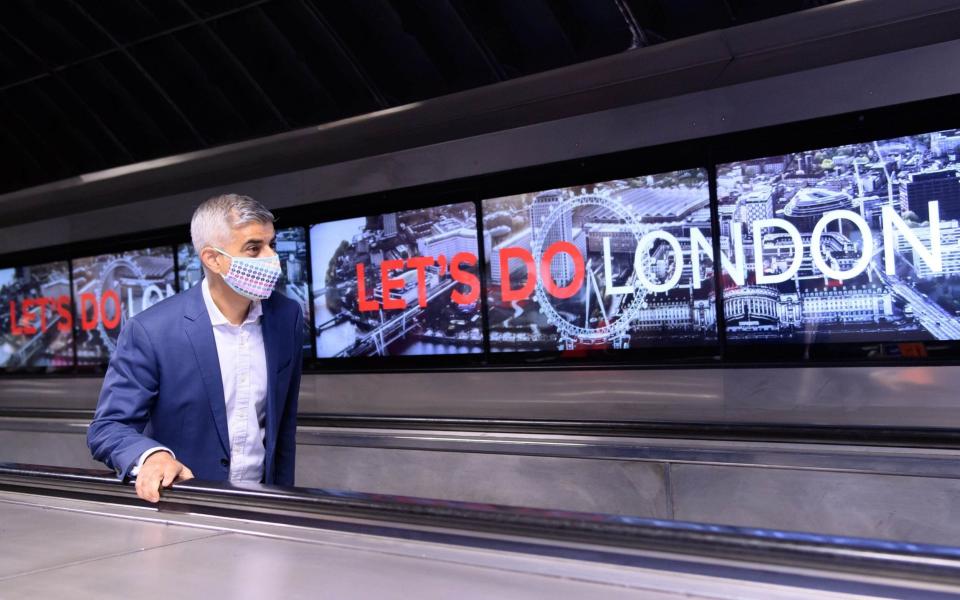 Mayor of London Sadiq Khan visits London Bridge - Jonathan Hordle/PA Wire