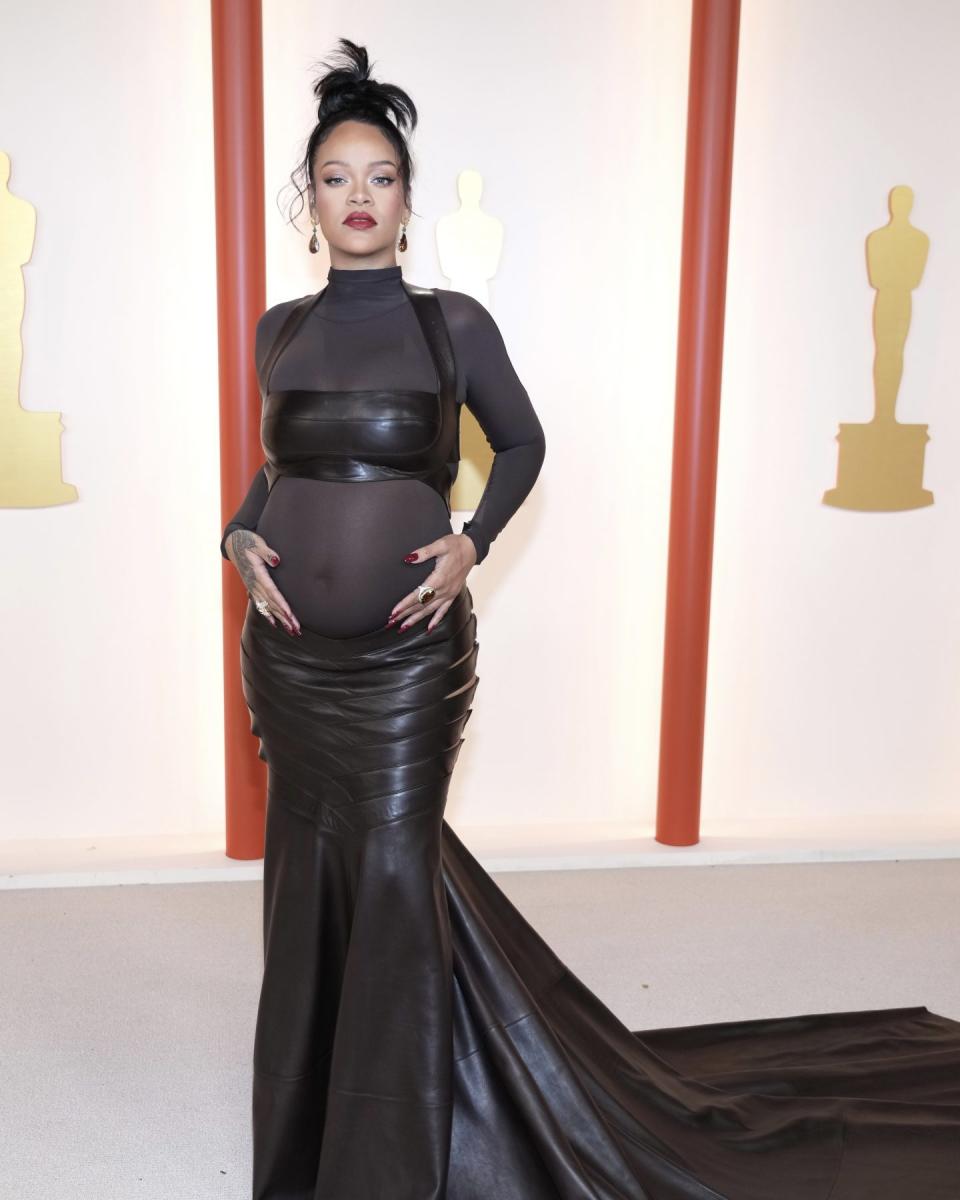 HOLLYWOOD, CALIFORNIA - MARCH 12: Rihanna attends the 95th Annual Academy Awards on March 12, 2023 in Hollywood, California. (Photo by Kevin Mazur/Getty Images)