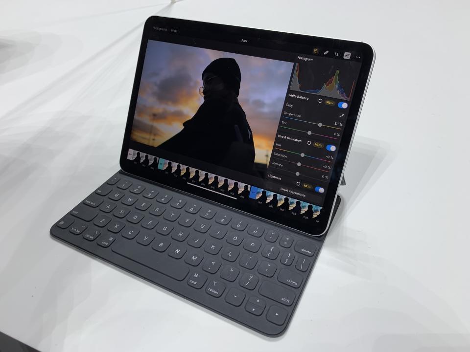 The new iPad Pro also gets an updated Folio keyboard cover.