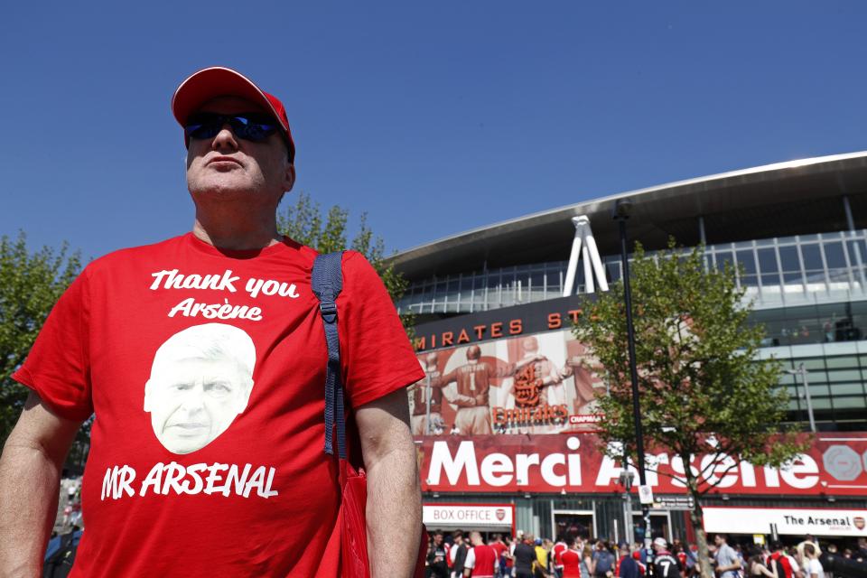 Arsenal fans sent Arsene Wenger off in style. (Getty)