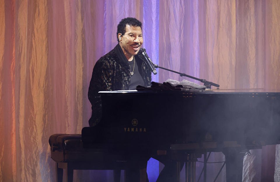 Lionel Richie performs onstage during the 26th Annual UCLA Jonsson Cancer Center Foundation's "Taste For A Cure" Event at Beverly Wilshire, A Four Seasons Hotel on April 28, 2023 in Beverly Hills, California.