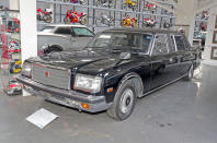 <p>Another one of those cars that was produced mainly for the Japanese market, the Toyota Century arrived in 1967 and the first-generation model barely changed before its successor took over in 1997. This 1991 example has a 4.0-litre V8 and is the highly unusual limousine version, which is <strong>150mm</strong> longer than the regular edition.</p>