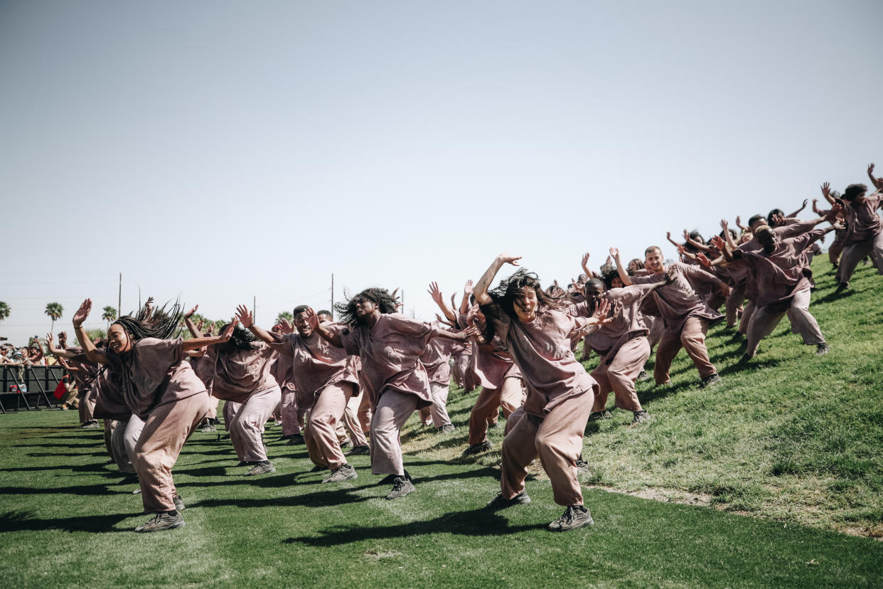 Choir members perform at Sunday Service during the 2019 Coachella Valley Music And Arts Festival on April 21, 2019. (Photo: Rich Fury/Getty Images for Coachella)