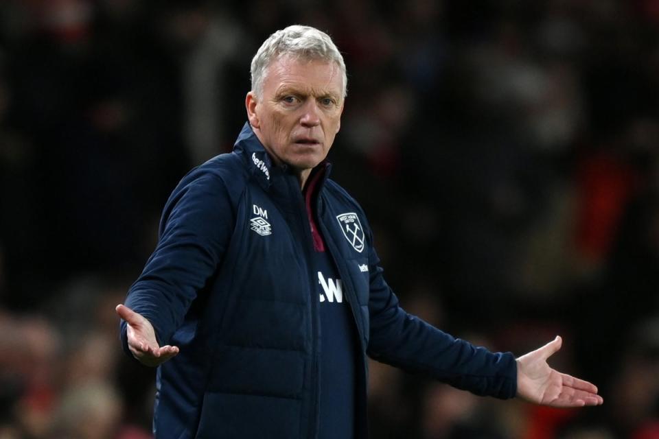 Under pressure: David Moyes is struggling at West Ham this season (Getty Images)