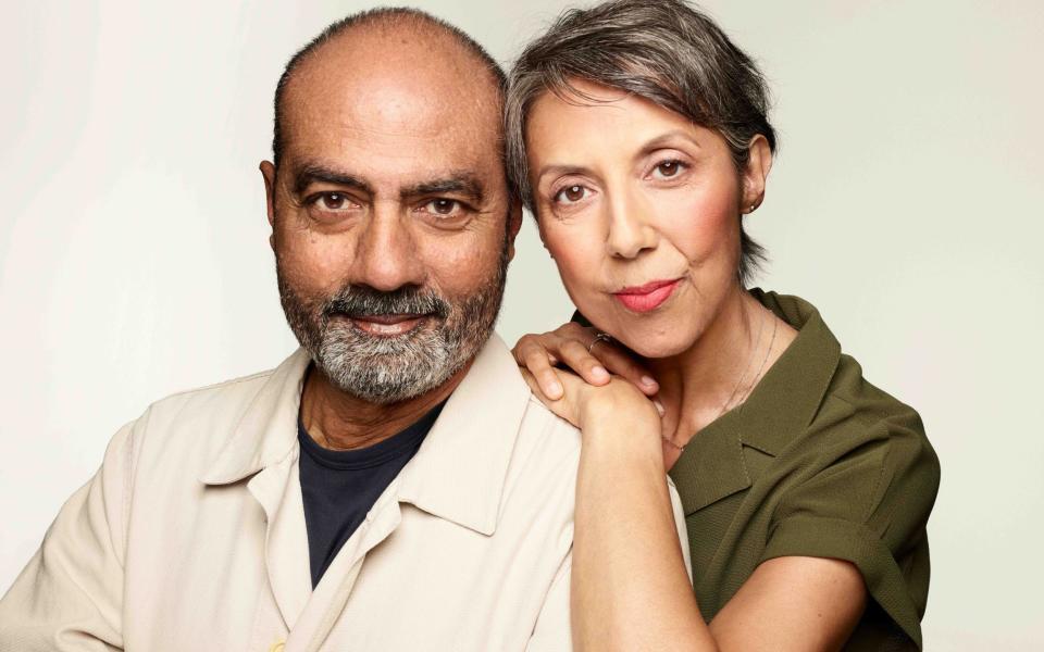 George Alagiah with personal trainer Mary Huckle - Macmillan Cancer Support/Rankin