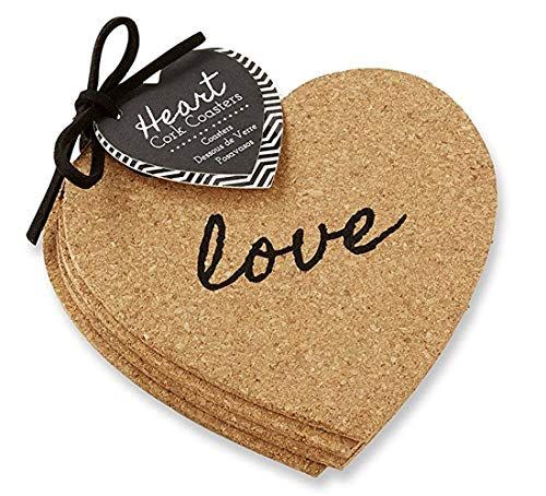 Heart Cork Coasters