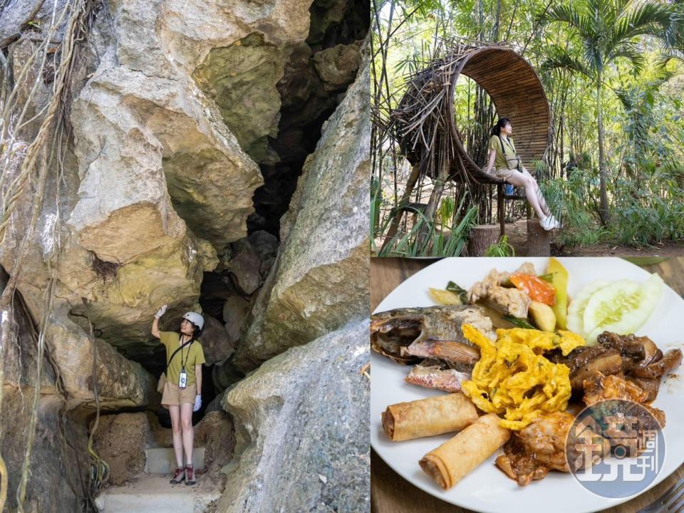 巴拉望旅遊除了下海玩水，還能體驗鐘乳石洞系列的探險、品嘗菲律賓自助餐。