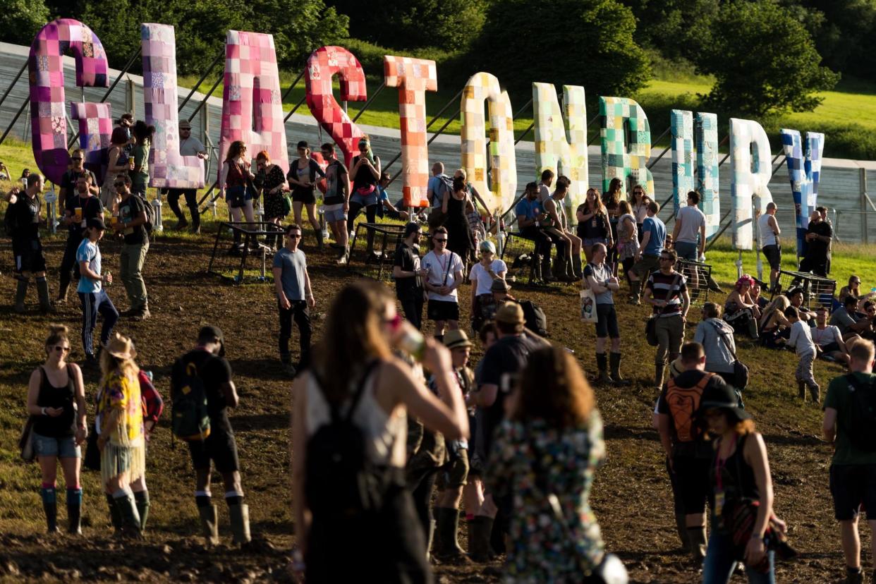 Plastic bottles could be banned from Glastonbury Festival from next year: Getty Images