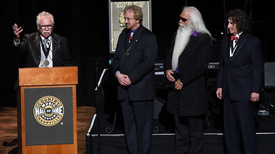 Joe Bonsall, Duane Allen, William Lee Golden, and Richard Sterban of The Oak Ridge Boys onstage during in 2015. - Rick Diamond/Getty Images