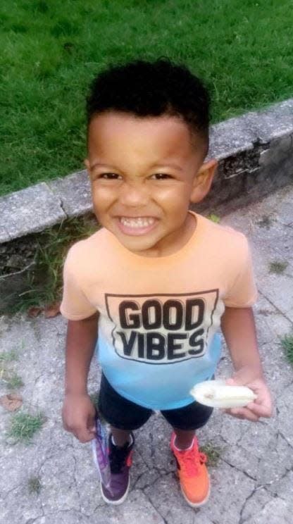 Jha'lil Dunbar, 3, was killed when a tornado hit his home in Mayfield, Kentucky on Dec. 11.