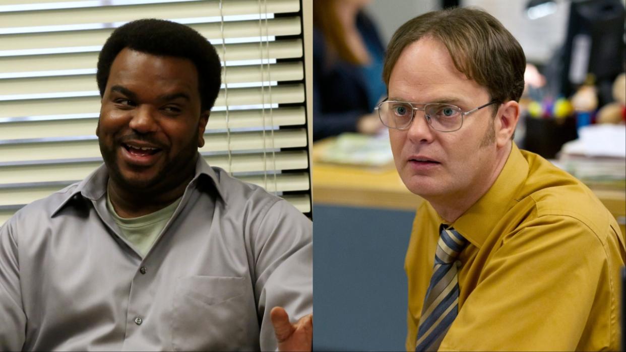  Craig Robinson as Daryl and Rainn Wilson as Dwight Schrute in The Office. 