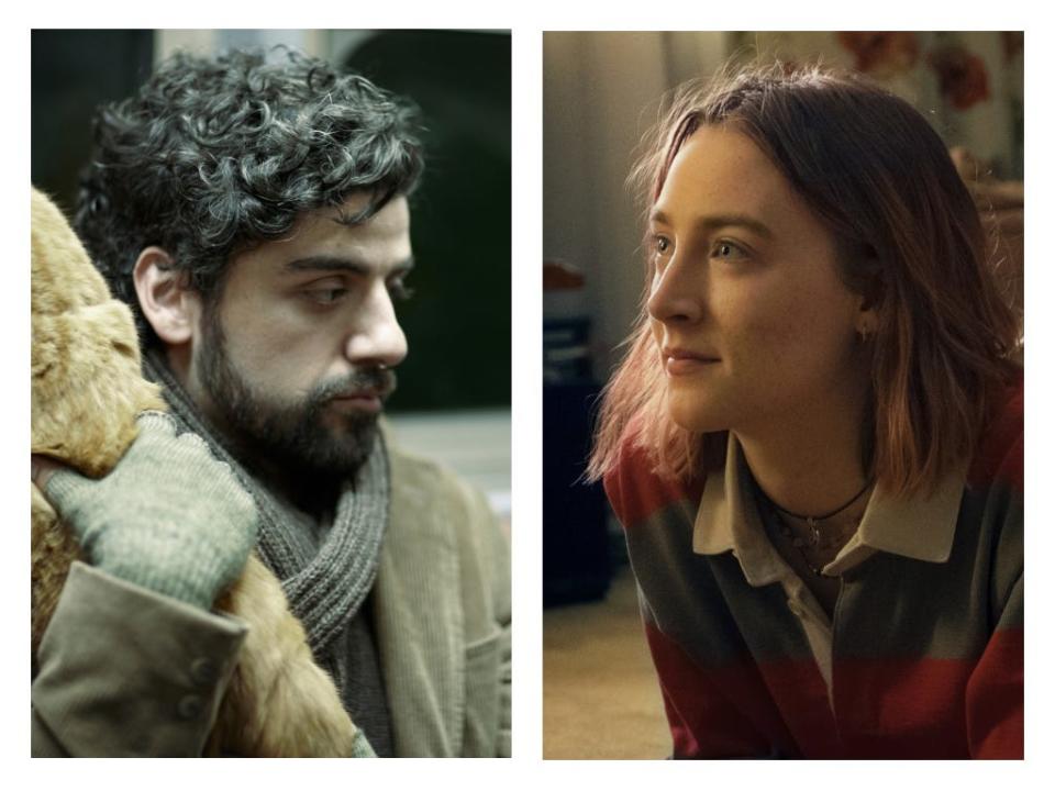 Oscar Isaac and Saoirse Ronan played characters questioning their paths in "Inside Llewyn Davis" and "Lady Bird" respectively.