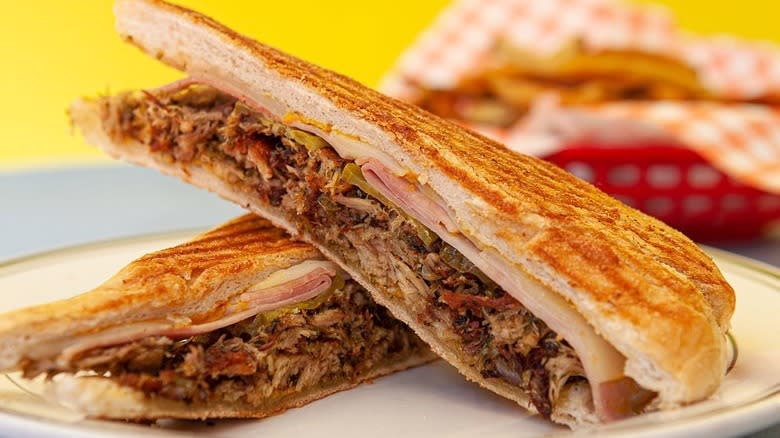 Cuban sandwich with fries