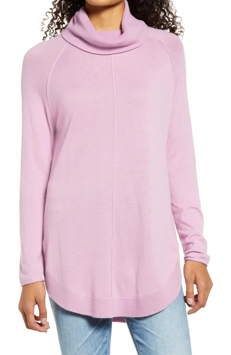 Caslon Turtleneck Tunic Sweater. Image via Nordstrom.