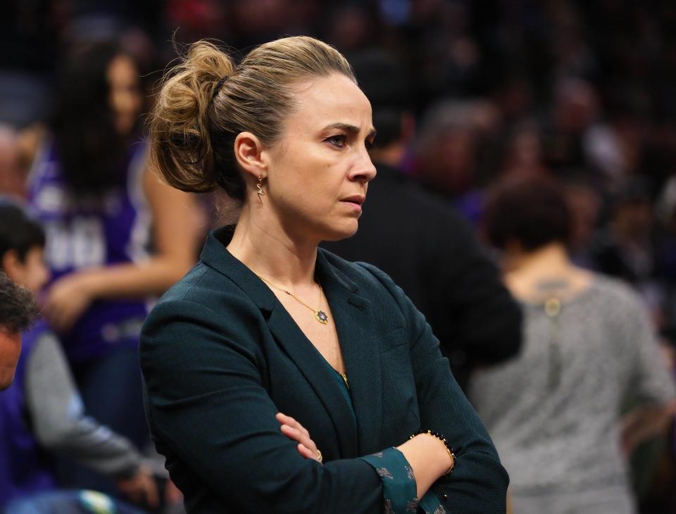 Becky Hammon, a consensus All-American and three-time Western Athletic Conference Player of the Year at Colorado State, is making her head-coaching debut Friday with the WNBA's Las Vegas Aces after spending the past seven years with the San Antonio Spurs as the first full-time assistant coach in NBA history.