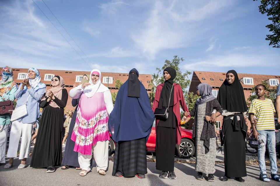 In Dänemark kam es wegen des Verhüllungsgesetzes zu Protesten. (Bild: Mads Claus Rasmussen/Ritzau Scanpix via AP Photo)