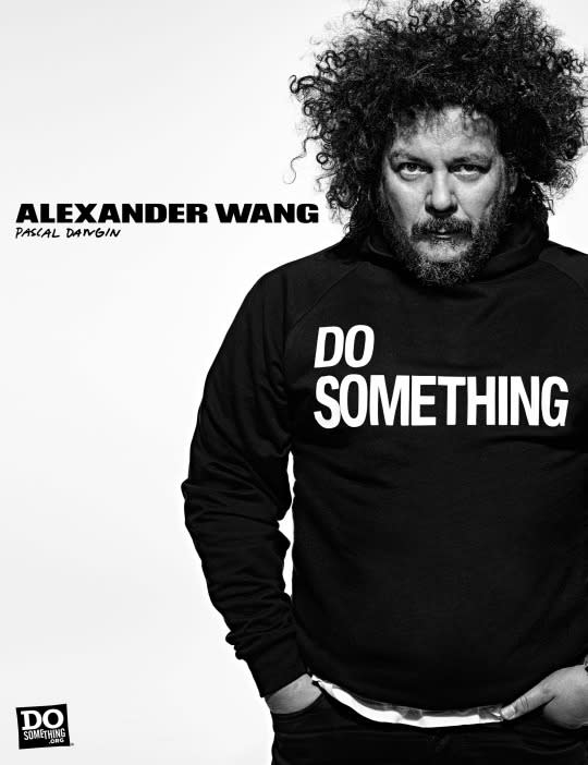 Pascal Dangin in the Alexander Wang x DoSomething T-shirt