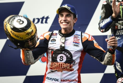 Spain's Marc Marquez has failed to finish in Australia on three occasions after clinching the world title in Japan -- 2014, 2016 and 2018