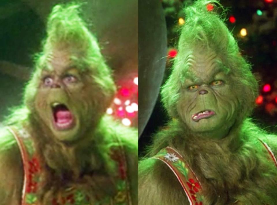 Jim Carrey, How The Grinch Stole Christmas, 2000, screengrab