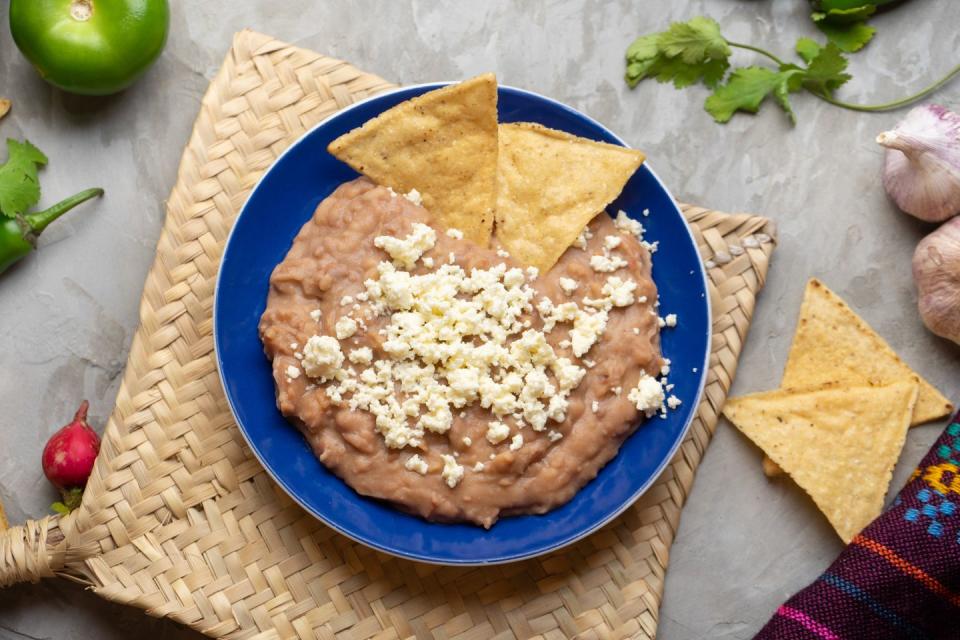 plant protein foods, refried beans