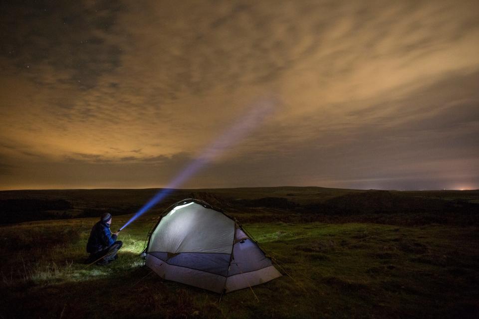 The national park is one of the few places in Britain where wild camping is legal - getty