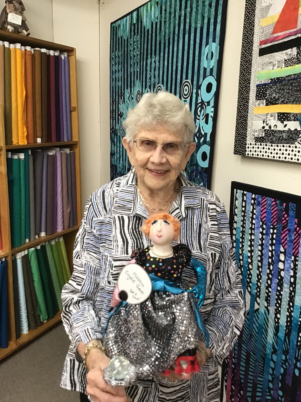 Carol Ayotte, a fabric artist at the Tumbleweed Quilt Shop, hosts a fabric and quilt show.