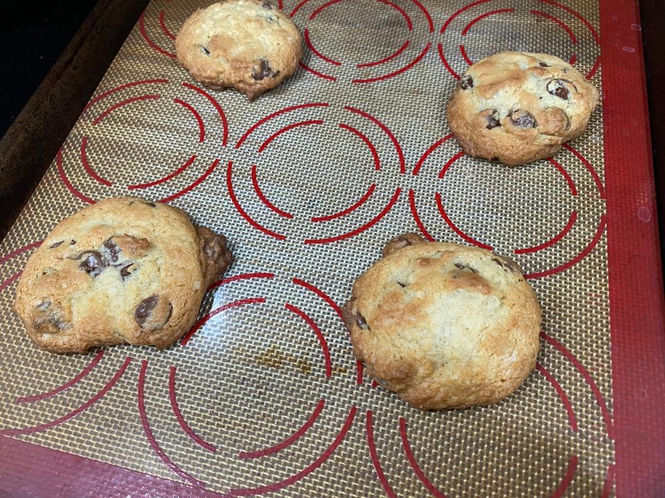 cream cheese cookies baked