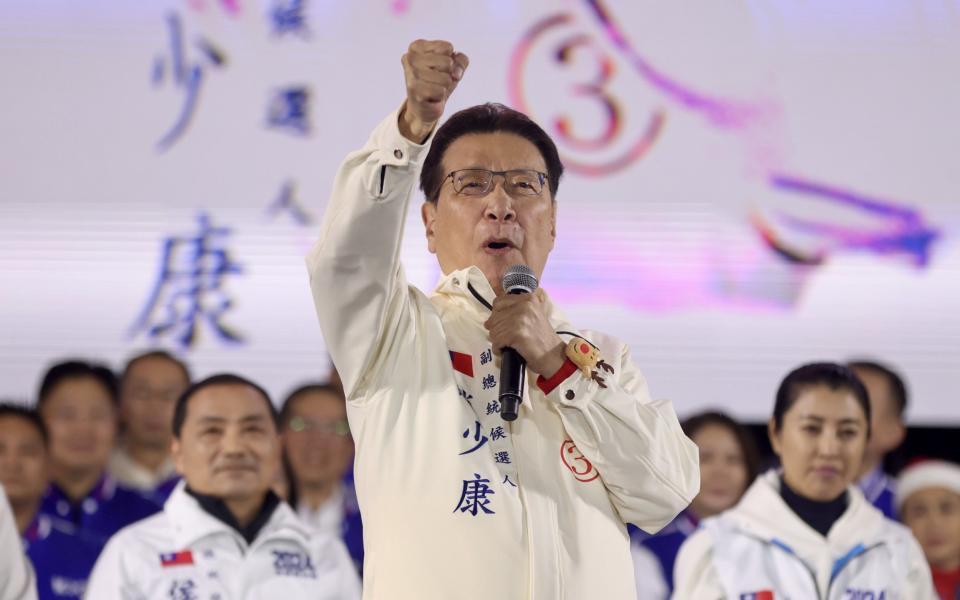 Jaw Shau-kong, the Kuomintang (KMT), or the Chinese Nationalist Party, vice presidential candidate