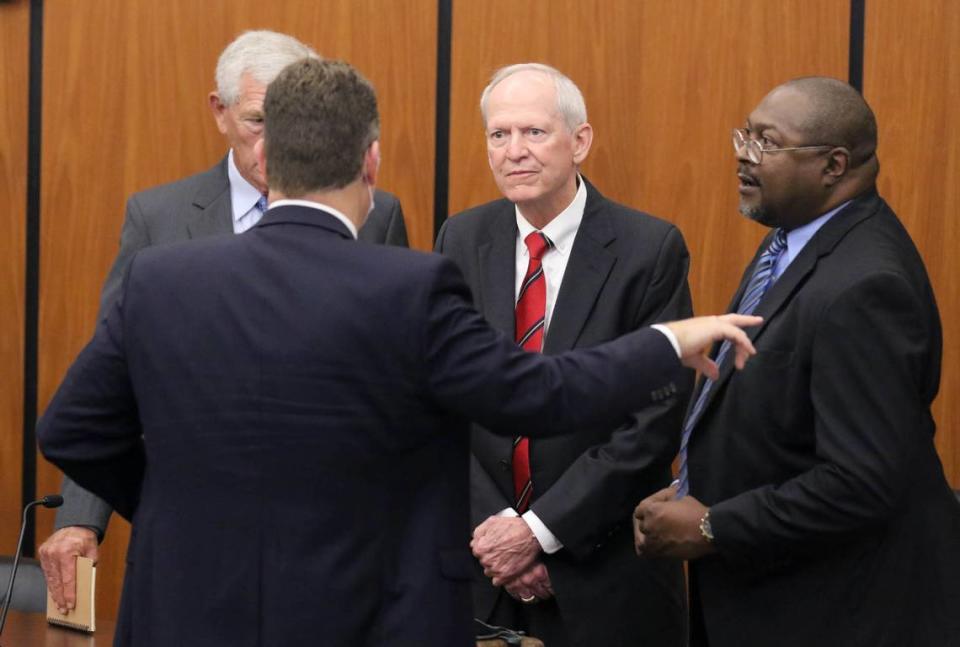 State Judge Carmen Mullen sentenced Jim Harrison to 18 months in prison for public corruption. Harrison was a former chairman of the House Judiciary Committee.