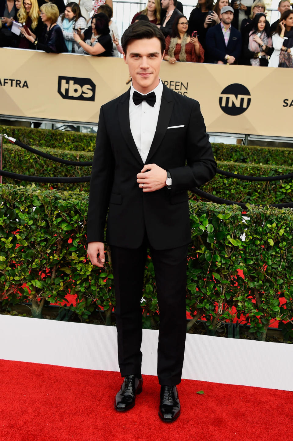 Finn Wittock at the 22nd Annual Screen Actors Guild Awards at The Shrine Auditorium on January 30, 2016 in Los Angeles, California.