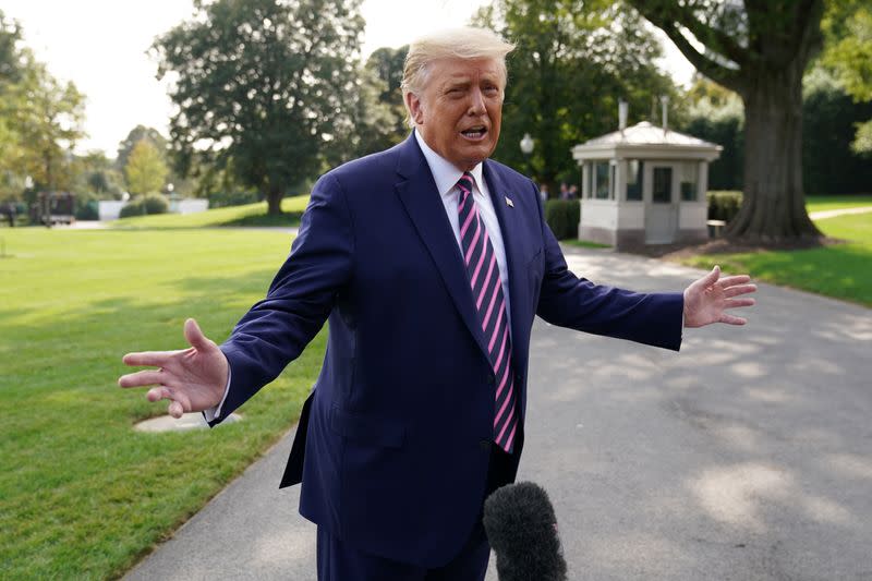 El presidente estadounidense, Donald Trump, en Washington D. C.