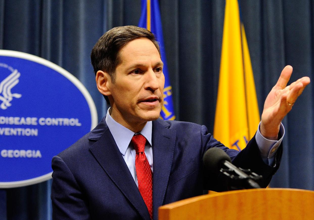 CDC director Dr. Tom Frieden during an Ebola briefing on Tuesday. (David Tulis/AP/Atlanta Journal Constitution) 