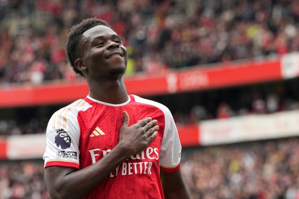 Bukayo Saka put together another fine year (AP)