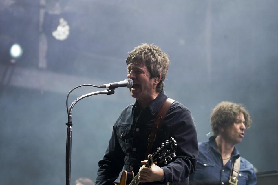 Noel Gallagher de Noel Gallagher's High Flying Birds durante su concierto en el festival Corona Capital en la Ciudad de México, el domingo 19 de noviembre de 2023. (Foto AP/Aurea Del Rosario)